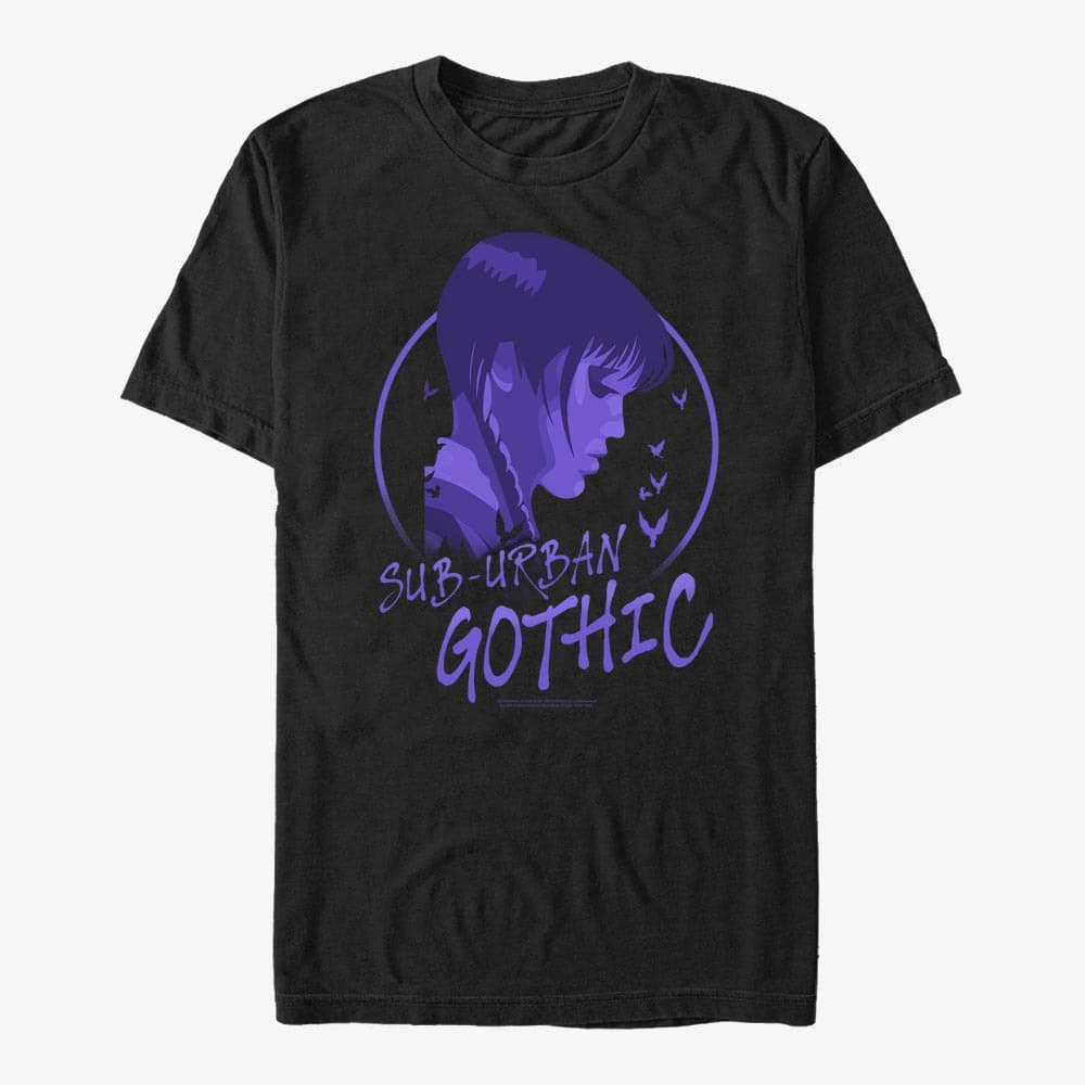 T-shirts Merch MGM Wednesday - SUB URBAN GOTHIC Unisex T-Shirt Black