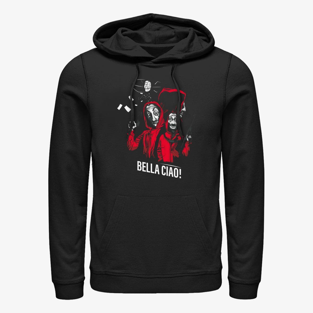 Hoodies and sweatshirts  Merch Netflix Money Heist - Masked Zeppelin Group Unisex Hoodie Black