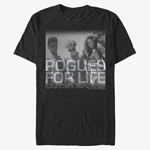 T-shirt Merch Netflix Outer Banks - Pogues For Life Unisex T-Shirt Black