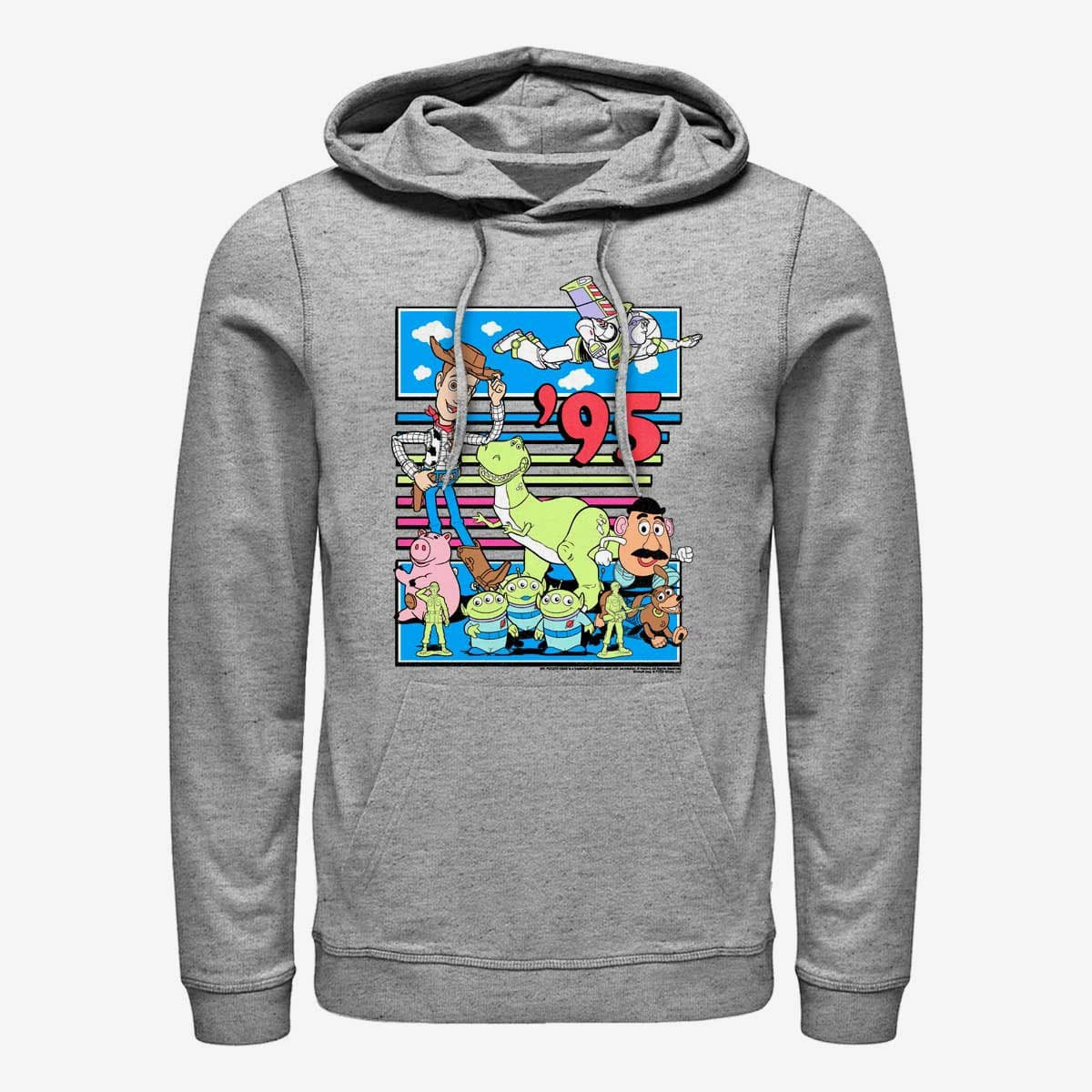 Hoodies and sweatshirts  Merch Pixar Toy Story - Fast Toys Unisex Hoodie Heather Grey