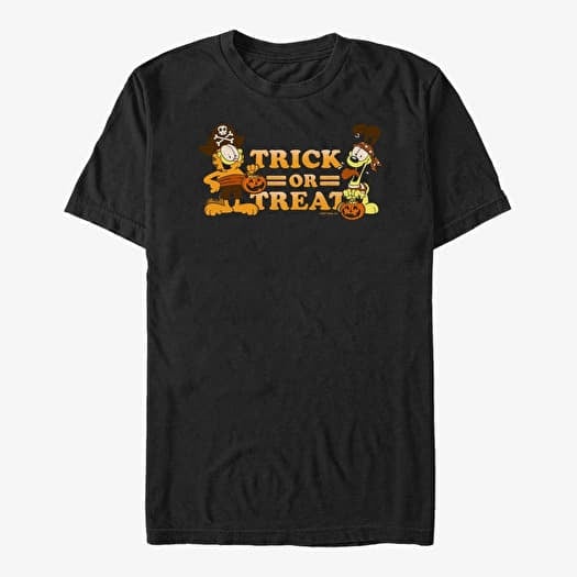 Tričko Merch Paramount Garfield - Trick Or Treat Unisex T-Shirt Black