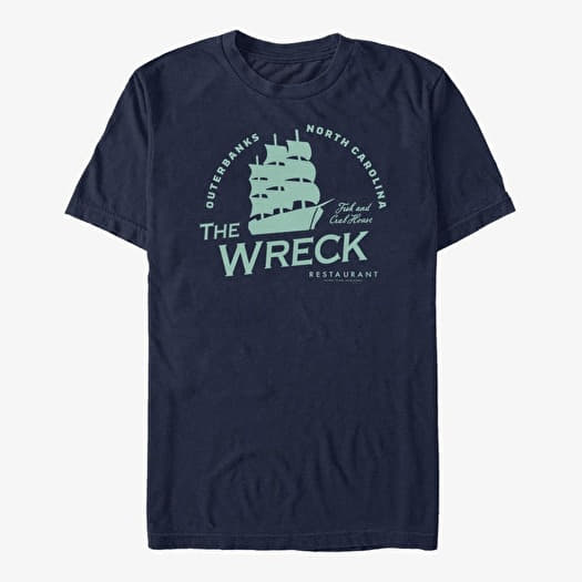 T-shirt Merch Netflix Outer Banks - Wreck Restaurant Unisex T-Shirt Navy Blue