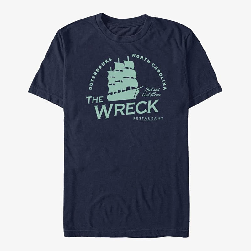Футболка Merch Netflix Outer Banks - Wreck Restaurant Unisex T-Shirt Navy Blue