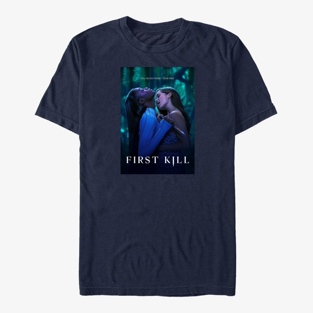 T-shirts Merch Netflix First Kill - Forest Bite Unisex T-Shirt Navy Blue