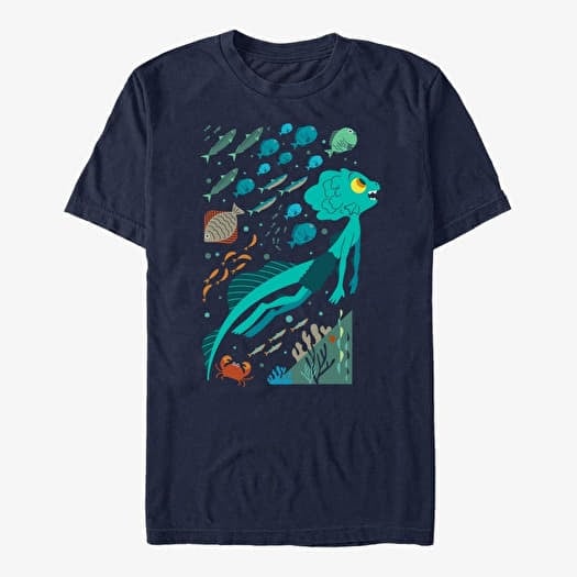 Tricou Merch Pixar Luca - Under The Sea Unisex T-Shirt Navy Blue