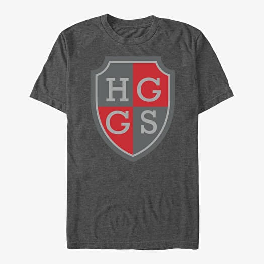 Tričko Merch Netflix Heartstopper - Harvey Greene Crest Unisex T-Shirt Dark Heather Grey