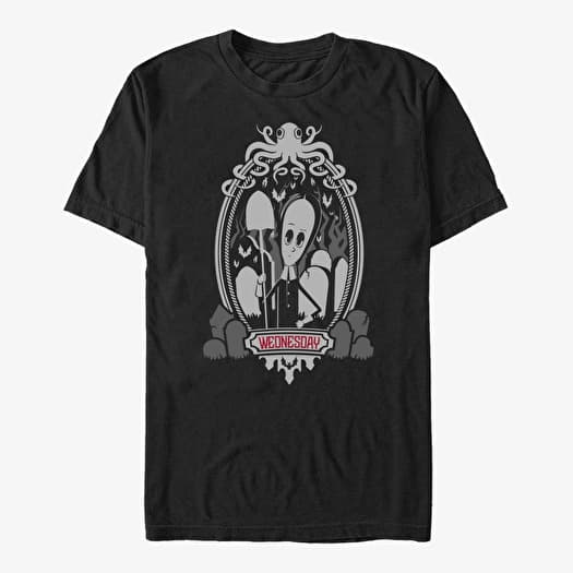 Majica Merch MGM The Addams Family - Wednesday Frame Unisex T-Shirt Black