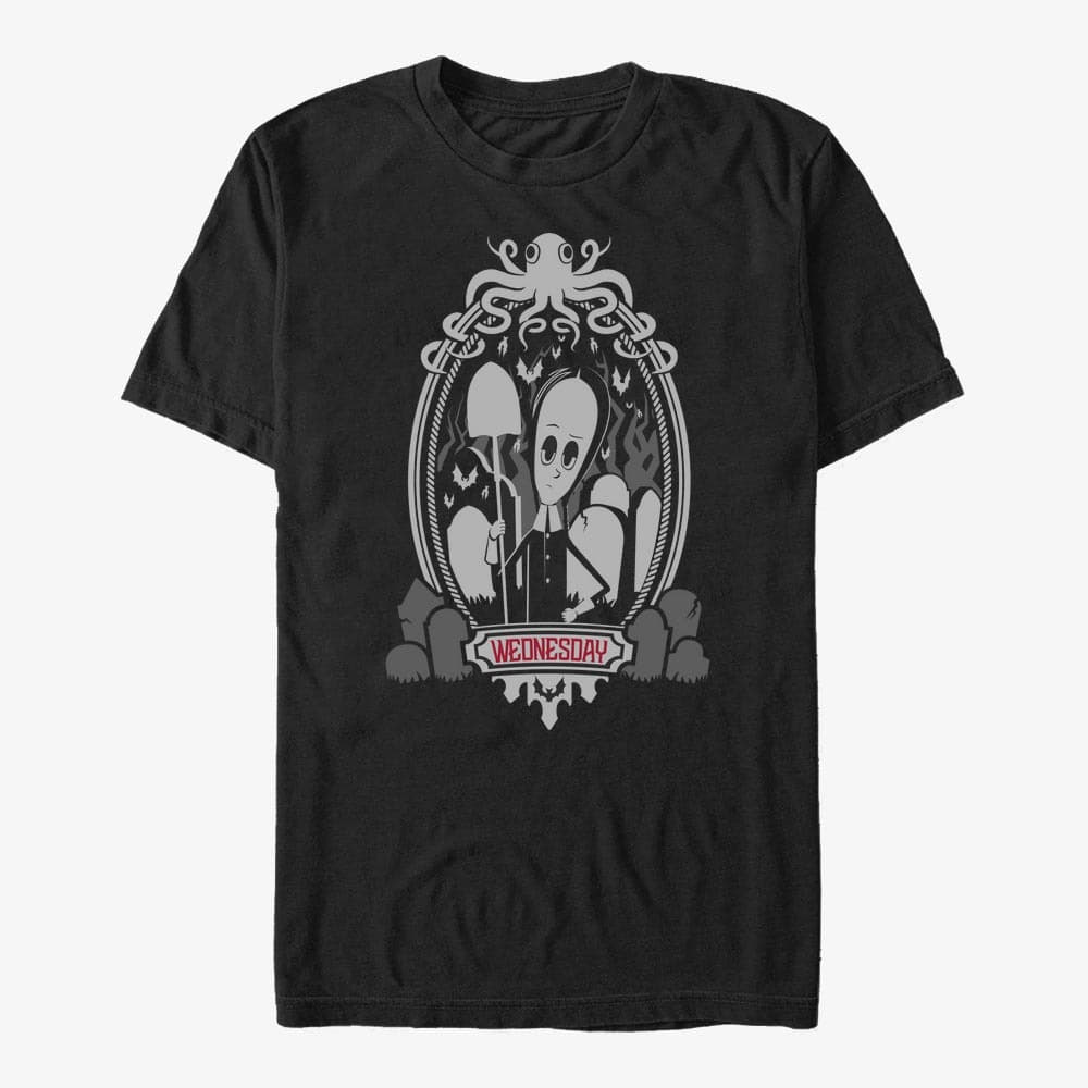 T-shirts Merch MGM The Addams Family - Wednesday Frame Unisex T-Shirt Black