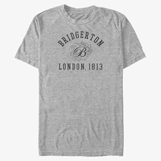 Tričko Merch Netflix Bridgerton - Bridgerton Lines Unisex T-Shirt Heather Grey