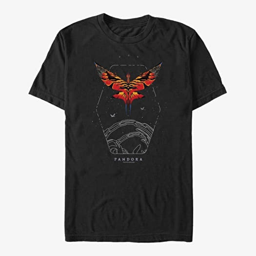 T-shirt Merch Twentieth Century Fox Avatar 1 - Leonopteryx Biolum Badge Unisex T-Shirt Black