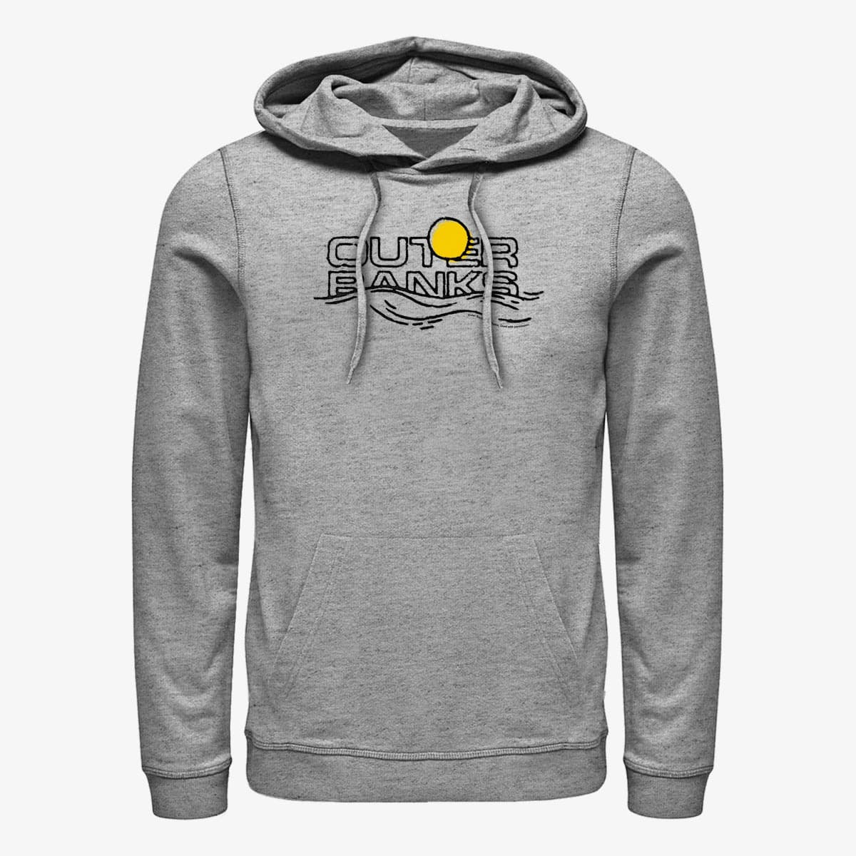 Sweatshirts Merch Netflix Outer Banks - Title on Horizon Unisex Hoodie Heather Grey