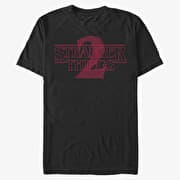 Merch Netflix Stranger Things - Stranger Two Opacity Logo Unisex T-Shirt Black