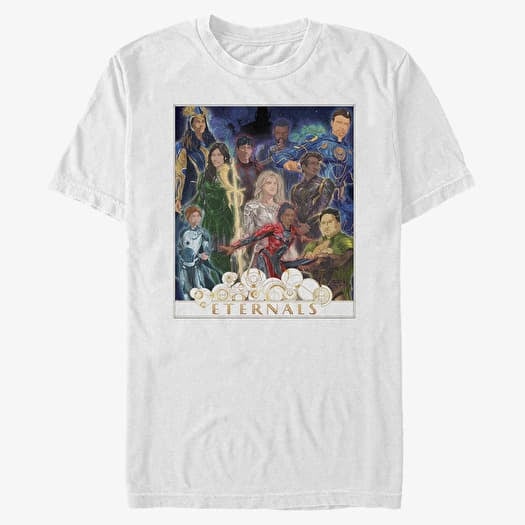 Camiseta Merch Marvel The Eternals - ETERNALS GOLD FRAME POSTER Unisex T-Shirt White