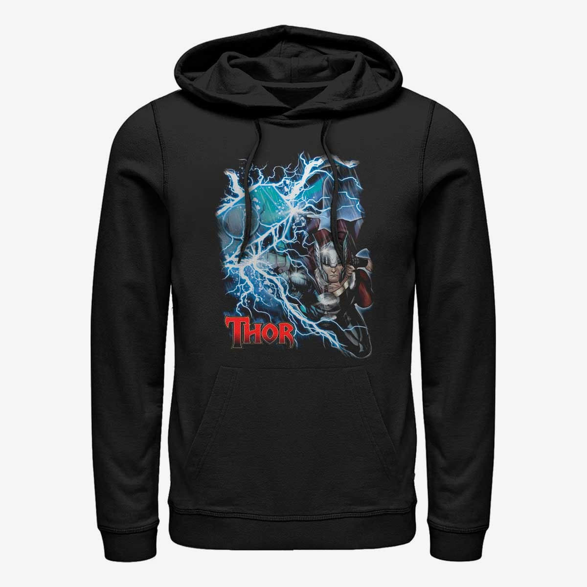 Sweaters Merch Marvel Avengers Classic - Thor Unisex Hoodie Black