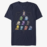 Merch Marvel The Eternals - SILHOUETTE HEADS Unisex T-Shirt Navy Blue