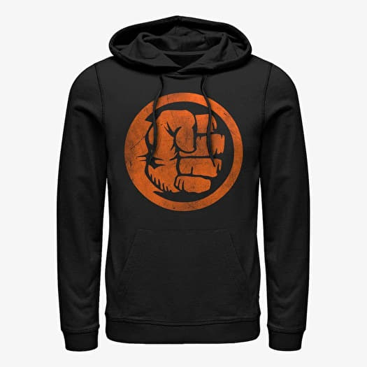 Pulóver Merch Marvel Avengers Classic - Hulk Orange Unisex Hoodie Black