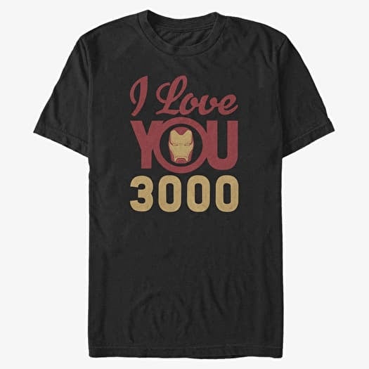 T-shirt Merch Marvel Avengers: Endgame - 3000 Icon Face Unisex T-Shirt Black