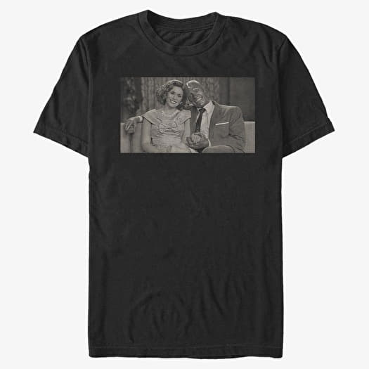 T-shirt Merch Marvel WandaVision - Couch Couple Unisex T-Shirt Black