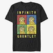 Merch Marvel Avengers Classic - Warhol Gauntlet Unisex T-Shirt Black