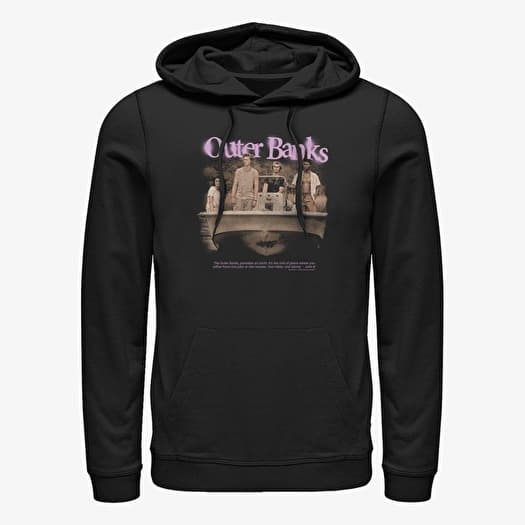 Sweatshirt Merch Netflix Outer Banks - OBX Spraypaint Unisex Hoodie Black