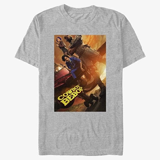 Tricou Merch Netflix Cowboy Bebop - Cowboy Bebop Crew Unisex T-Shirt Heather Grey