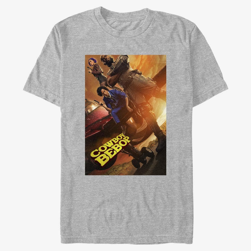 T-shirts Merch Netflix Cowboy Bebop - Cowboy Bebop Crew Unisex T-Shirt Heather Grey