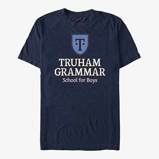 Tričko Merch Netflix Heartstopper - Harvey Greene Crest Unisex T-Shirt Navy Blue