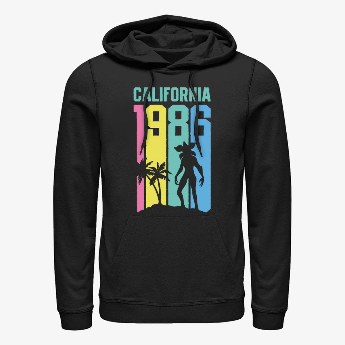 Hoodies and sweatshirts  Merch Netflix Stranger Things - Cali Demo Unisex Hoodie Black
