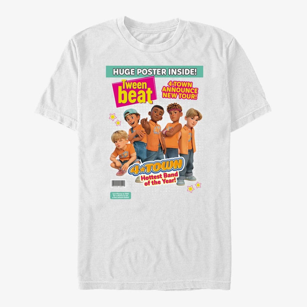 Trička Merch Pixar Turning Red - Magazine Cover Unisex T-Shirt White