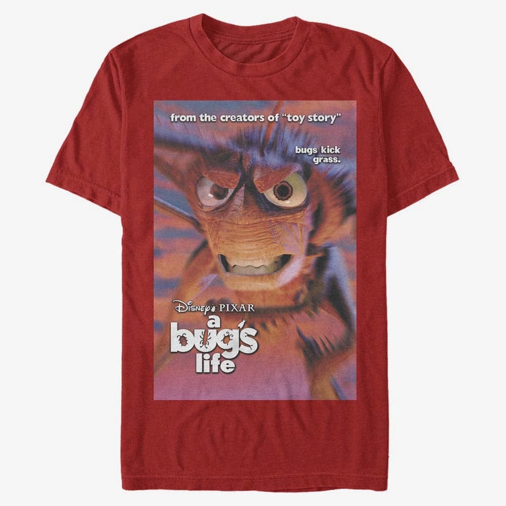 Majice T-shirt Merch Pixar A Bug's Life - Hopper Poster Unisex T-Shirt Red