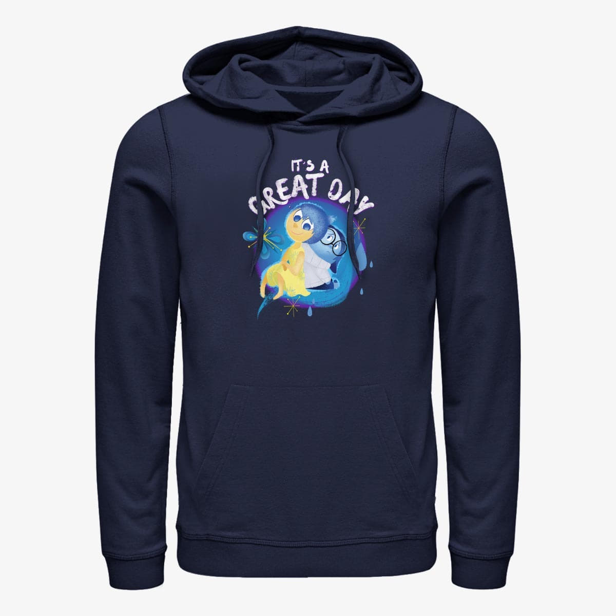 Hættetrøjer og sweatshirts Merch Pixar Inside Out - Great Day Unisex Hoodie Navy Blue