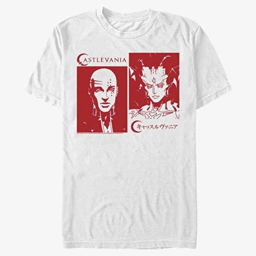 Maglietta Merch Netflix Castlevania - Isaac And Abel Unisex T-Shirt White