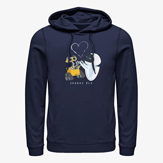 Majica Merch Pixar Wall-E - Sparks Fly Unisex Hoodie Navy Blue