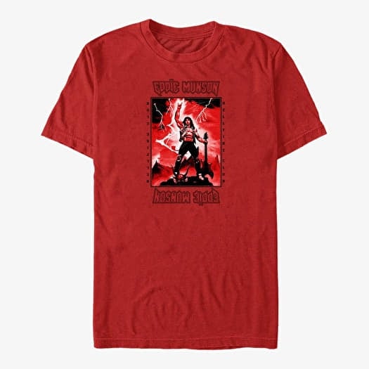 T-shirt Merch Netflix Stranger Things - Power Of Eddie Unisex T-Shirt Red