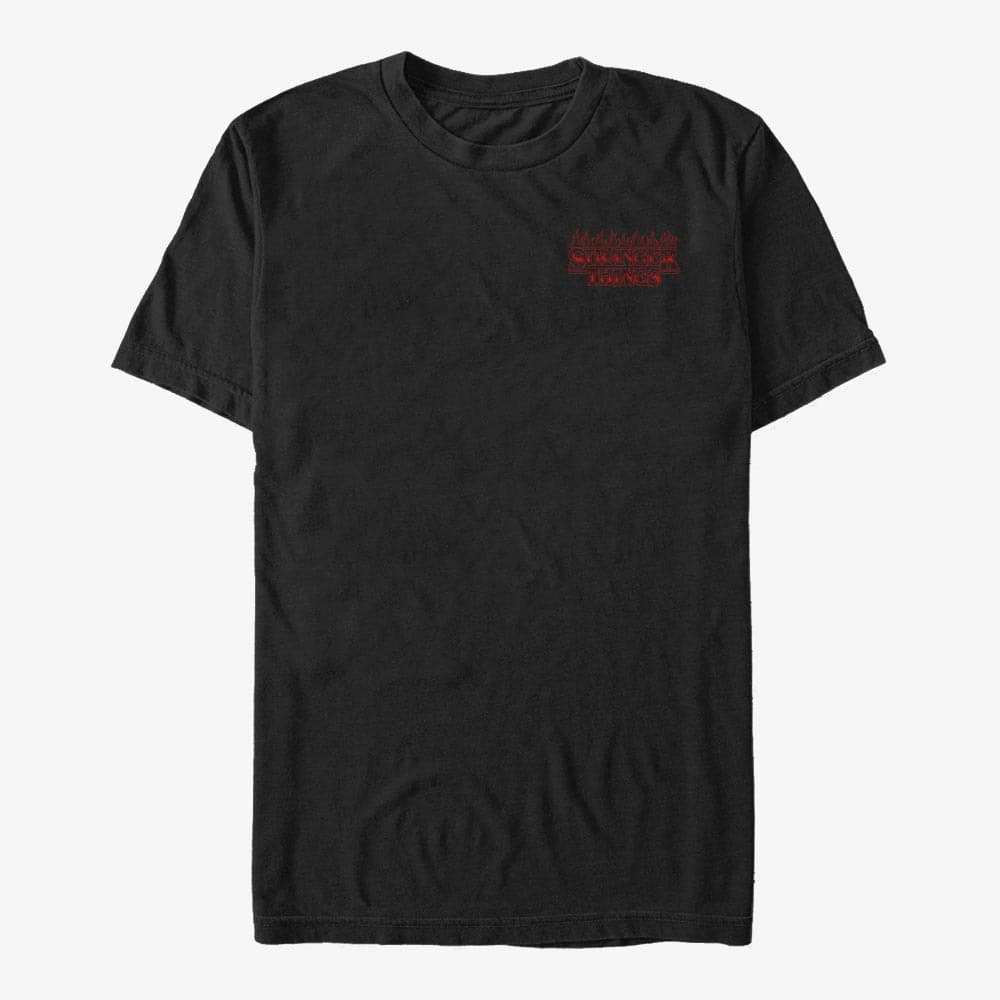 T-shirts Merch Netflix Stranger Things - RedFire Logo Unisex T-Shirt Black