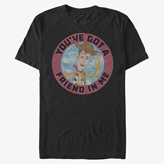 Majica Merch Pixar Toy Story - Woody Friend Unisex T-Shirt Black