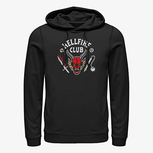 Mikina Merch Netflix Stranger Things - Hellfire Club Unisex Hoodie Black