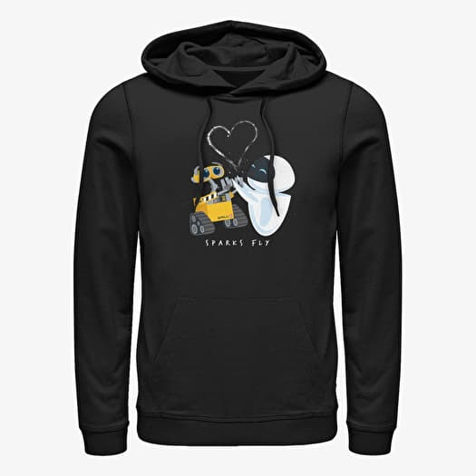 Majica Merch Pixar Wall-E - Sparks Fly Unisex Hoodie Black