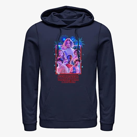 Sudaderas Merch Netflix Stranger Things Stranger Box Unisex Hoodie Navy Blue Queens