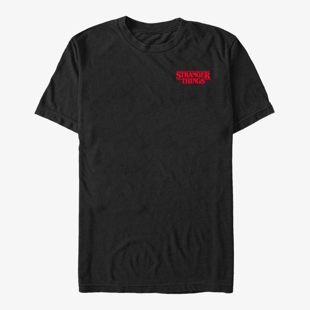 T-shirts Merch Netflix Stranger Things - Stranger Things - NEST01CGLO Unisex T-Shirt Black