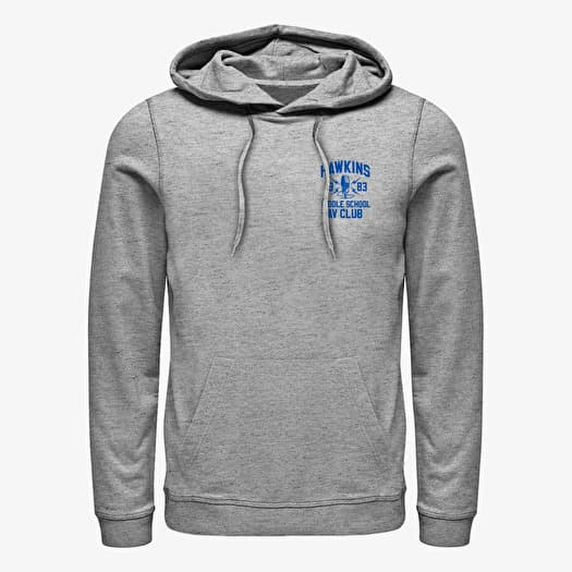 Majica Merch Netflix Stranger Things - Hawkins AV Club Unisex Hoodie Heather Grey