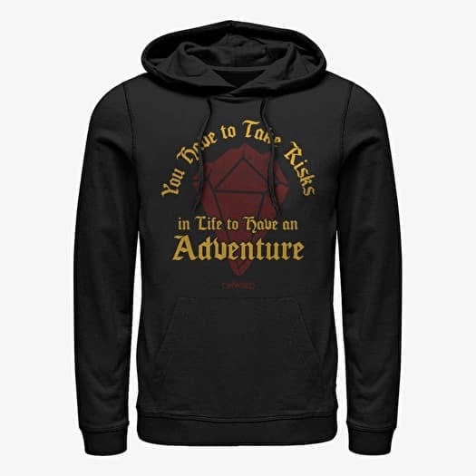 Sweatshirt Merch Pixar Onward - Risk for Adventure Unisex Hoodie Black