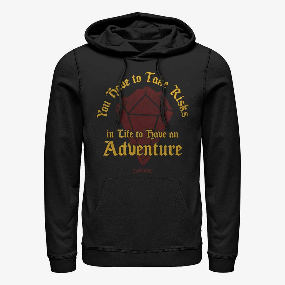 Hoodies and sweatshirts  Merch Pixar Onward - Risk for Adventure Unisex Hoodie Black