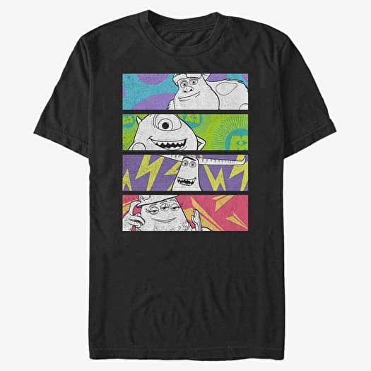 Тениска Merch Pixar Monsters At Work - Color Panels Unisex T-Shirt Black