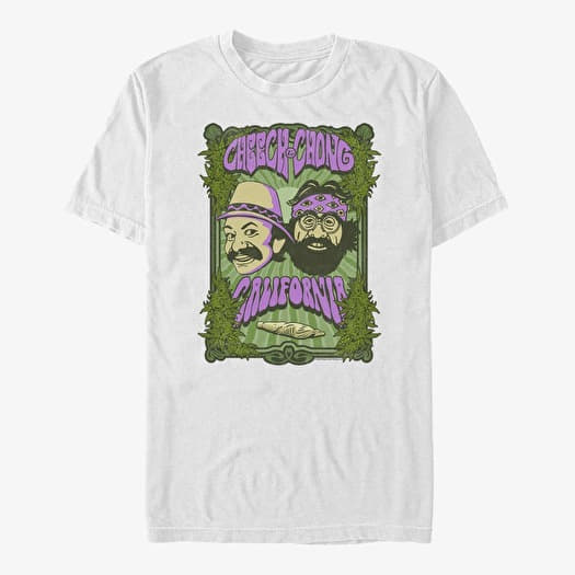 Tricou Merch Paramount Cheech and Chong - Purp Psychedelics Unisex T-Shirt White