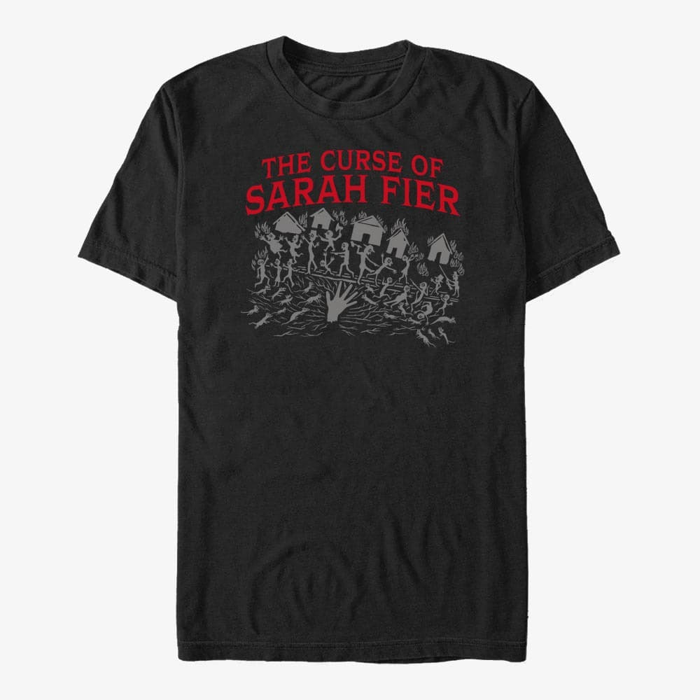 Pólók Merch Netflix Fear Street - Curse Of Sarah Fier Unisex T-Shirt Black