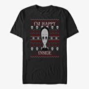 Merch MGM The Addams Family - Happy Inside Unisex T-Shirt Black