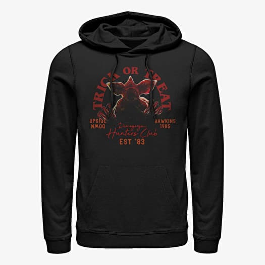 Mikina Merch Netflix Stranger Things - Trick Or Treat Hunters Unisex Hoodie Black