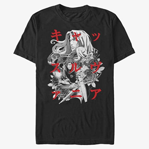 Maglietta Merch Netflix Castlevania - Kanji Group Unisex T-Shirt Black