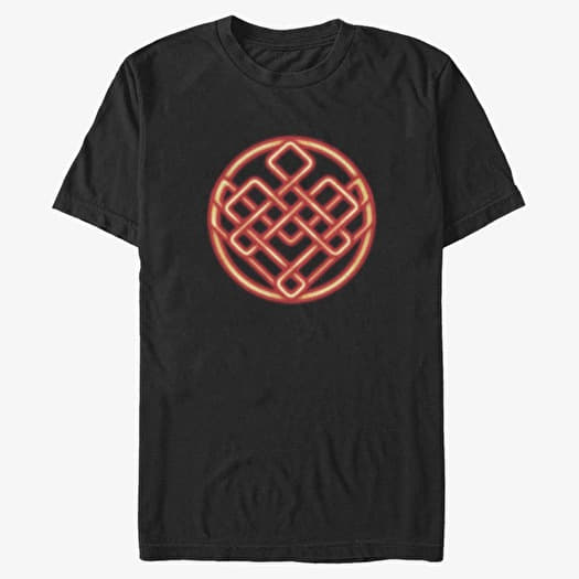 Majica Merch Marvel Shang-Chi - Neon Symbol Unisex T-Shirt Black